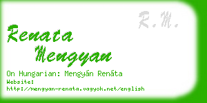renata mengyan business card