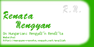 renata mengyan business card